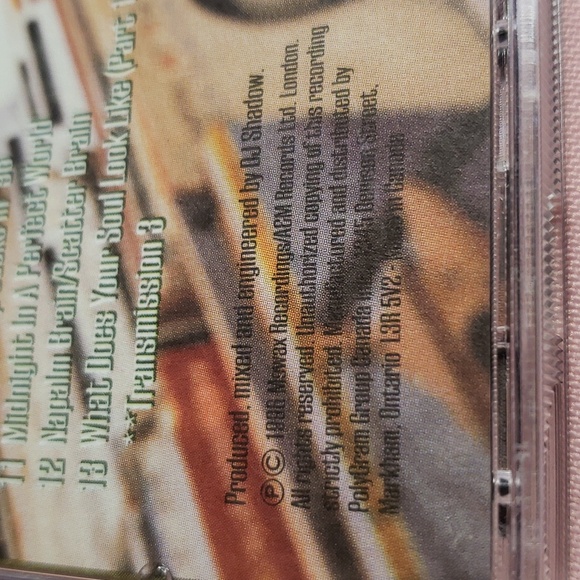 DJ Shadow Entroducing CD - Picture 3 of 6